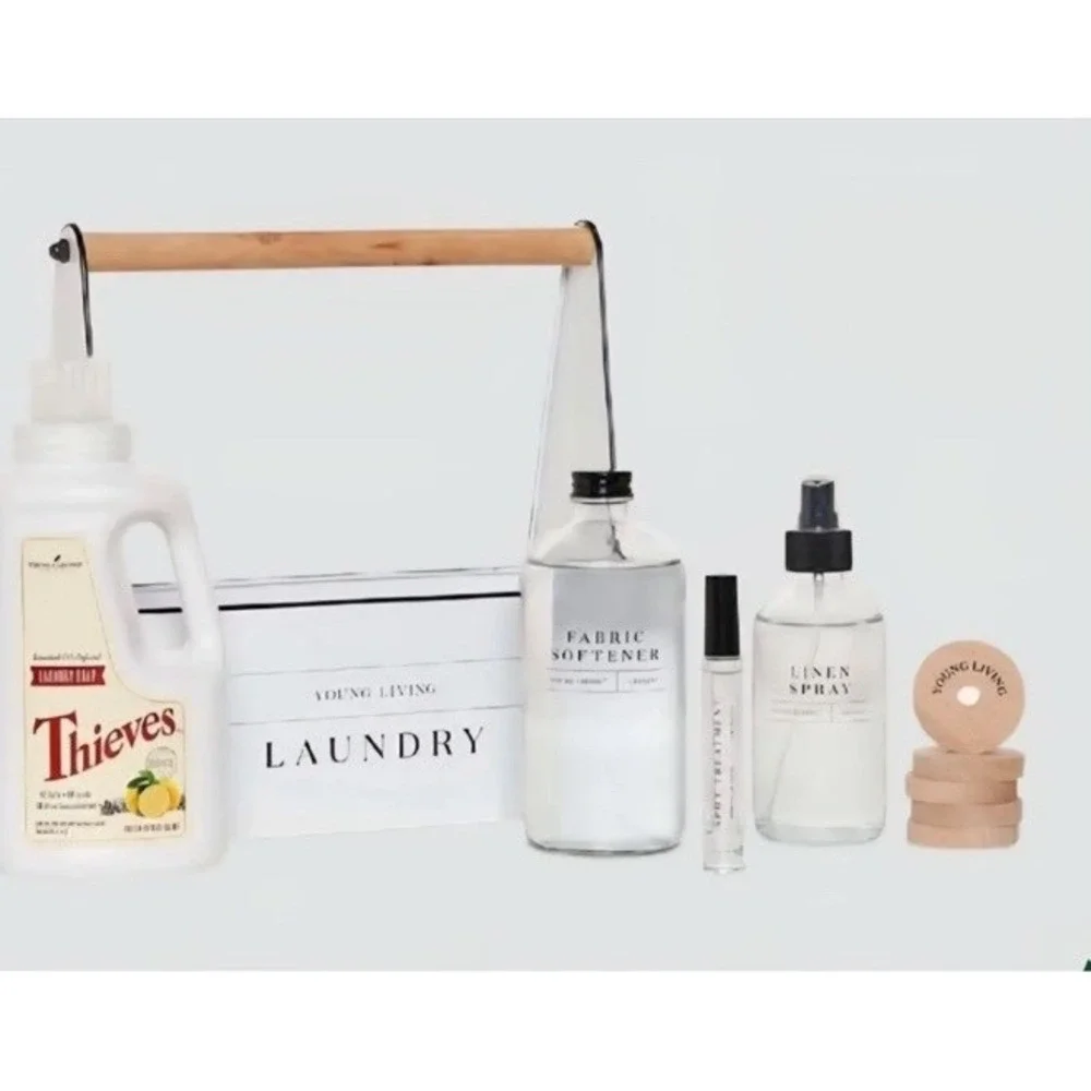 New Young Living Thieves Laundry Caddy Bundle Collection Set